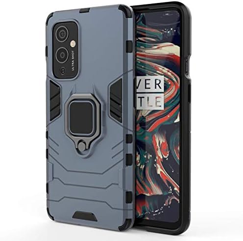 OnePlus 9 Case 5G 2021, מארז שריון צבאי כבד של Dooge עם מחזיק עמדות סיבוב מובנה 360 מעלות [MANTIC CAR